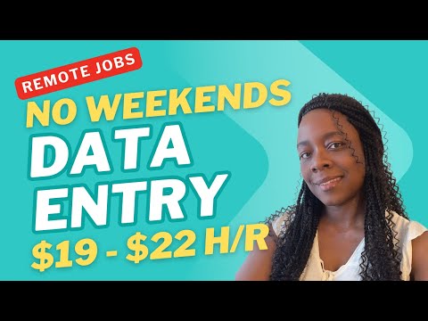 $19 – $22 PER HOUR | DATA ENTRY REMOTE WORK FROM HOME JOBS [Video]