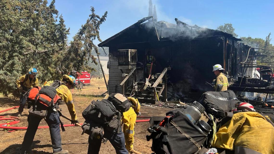 BBQ sets Calaveras home on fire, majorly damages it [Video]