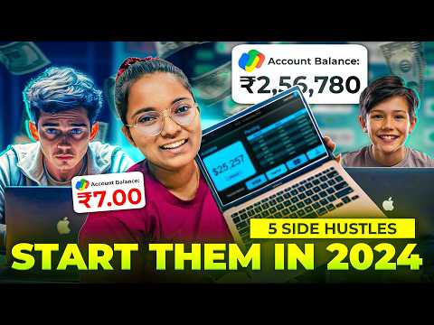 5 Side Hustles You Can Start RIGHT NOW in 2024! {I MADE MONEY} [Video]