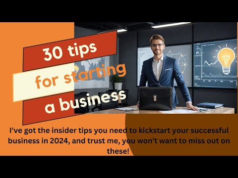 Unlocking Entrepreneurial Success: 30 Tips for New Businesses | business development [Video]