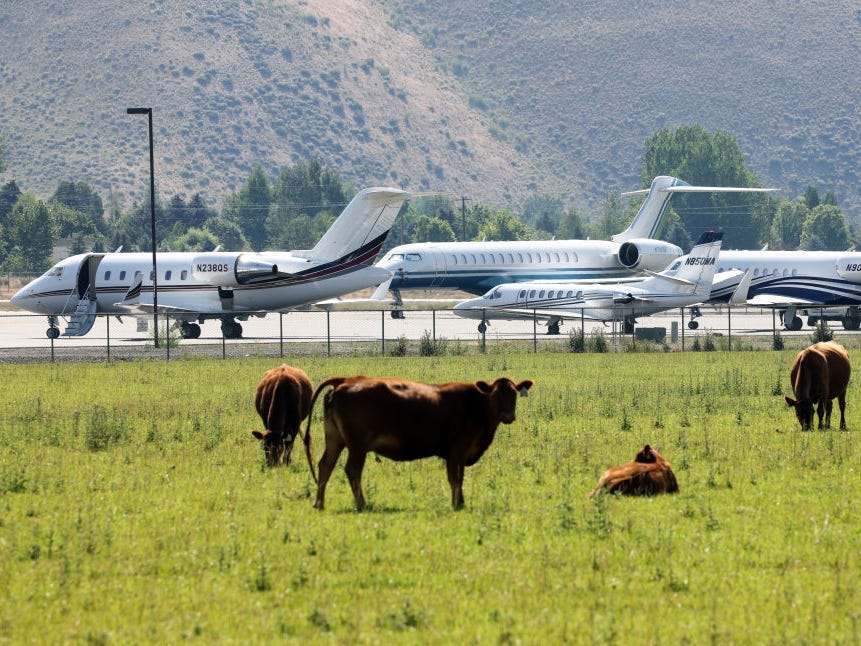 Private jets are taking over a small-town Idaho airport for the annual ‘summer camp for billionaires’ [Video]