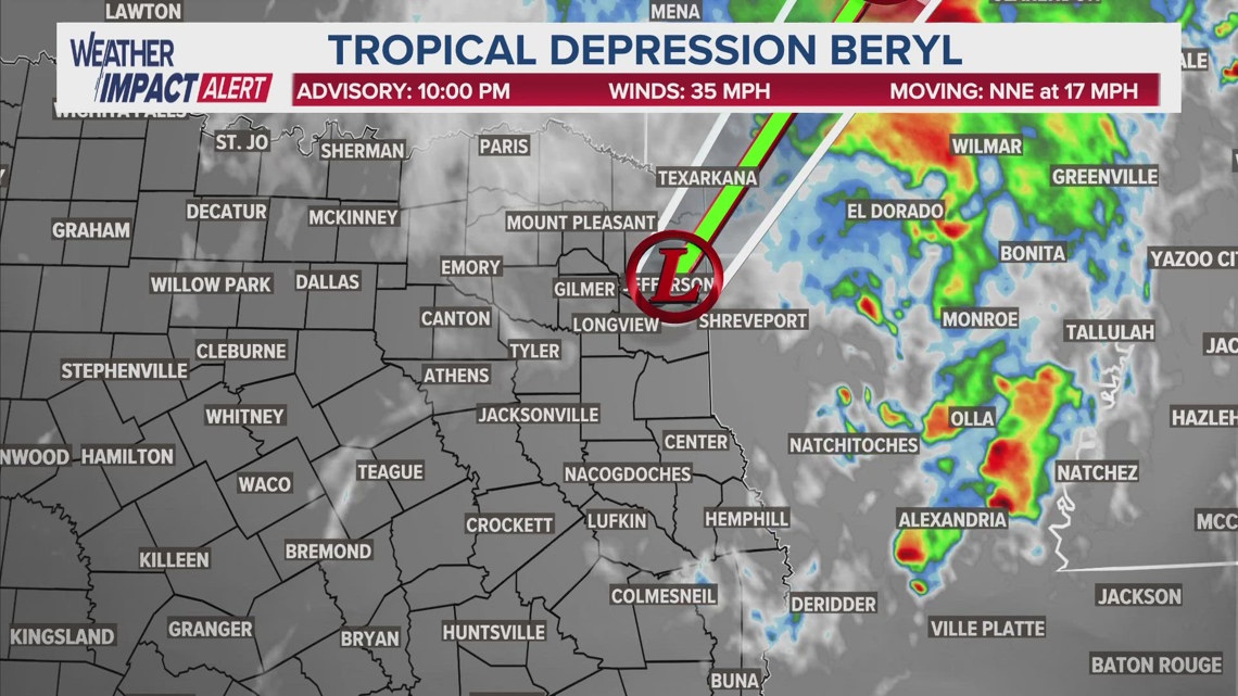 How much rain did Beryl drop on East Texas? [Video]