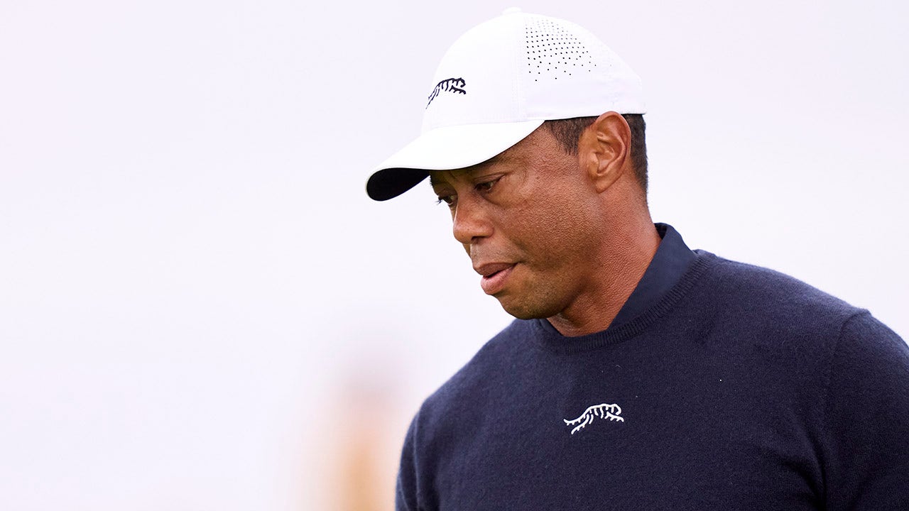 Tiger Woods in danger of missing the cut after rough start at British Open [Video]