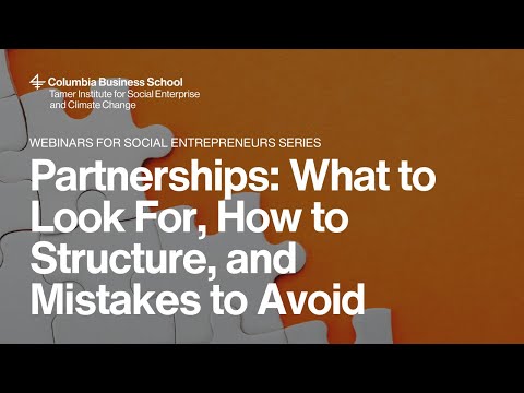 Partnerships: What to Look For, How to Structure, and Mistakes to Avoid [Video]