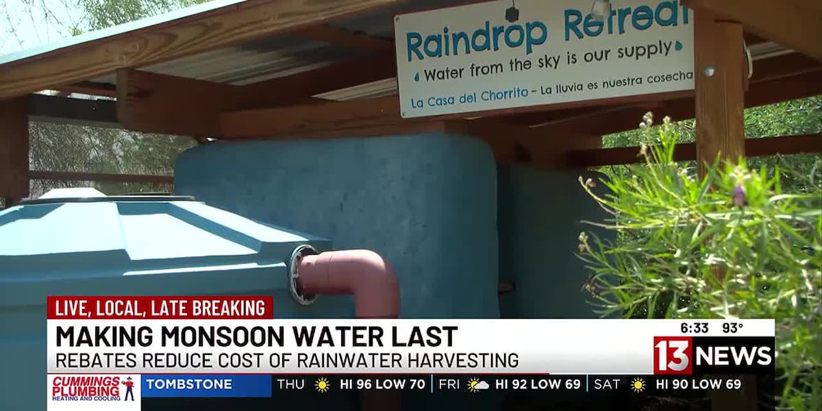 Tucson Water offers rebate for rainwater harvesting [Video]