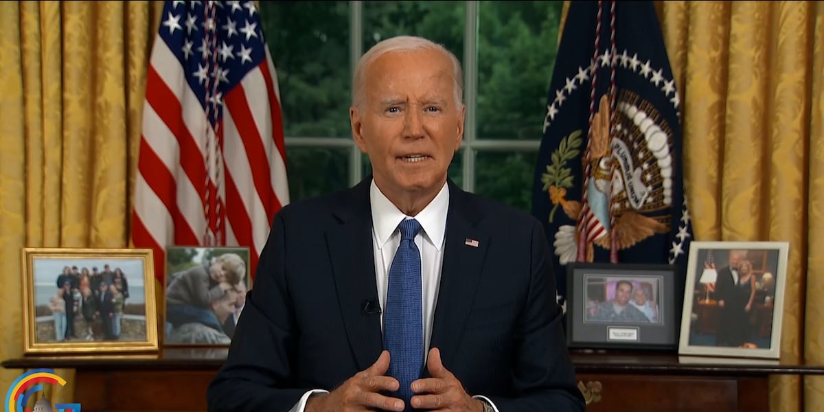 President Biden delivers Oval Office address after dropping out of 2024 race [Video]