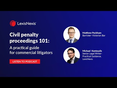 Civil Penalty Proceeding 101: A Practical Guide For Litigators [Video]