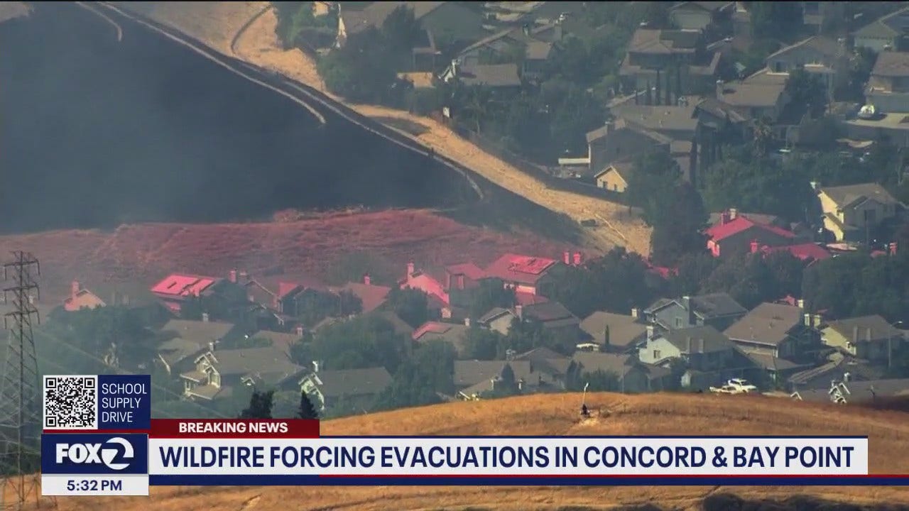 Wildfire forces evacuations in Bay Point [Video]