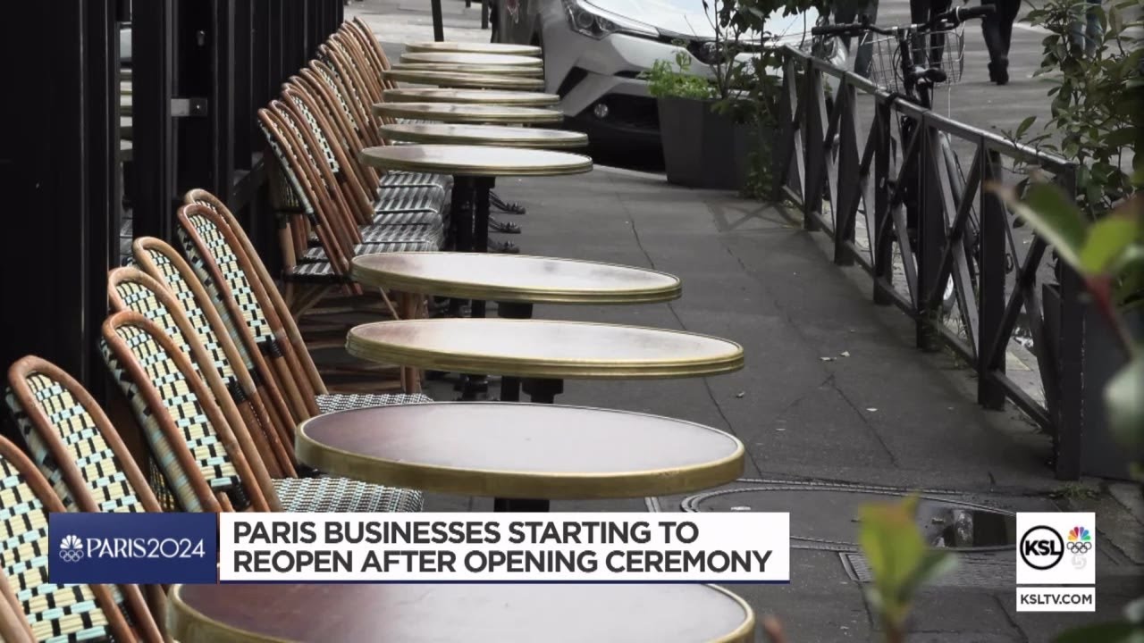 Video: Paris businesses start to reopen after Opening Ceremony [Video]