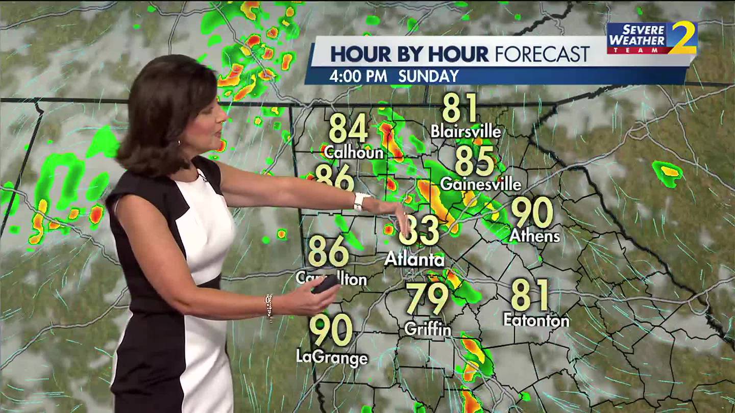 Scattered showers and thunderstorms on Sunday afternoon  WSB-TV Channel 2 [Video]