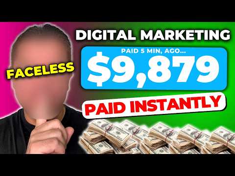 How To Make Money Online With Faceless Digital Marketing (Paid $500+ Daily Instantly) [Video]