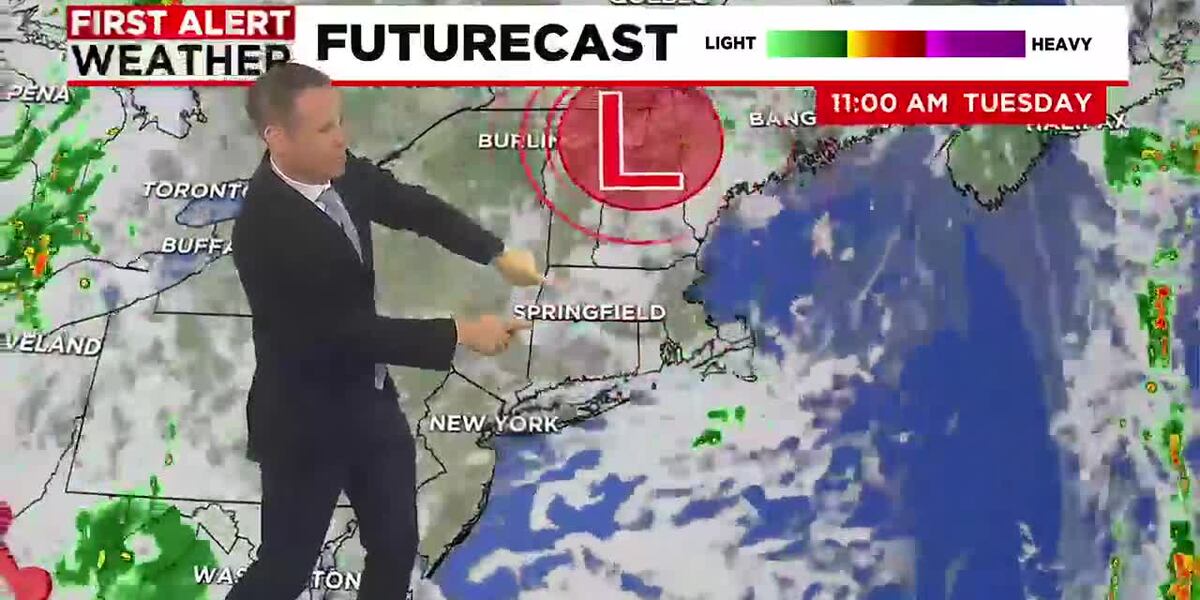 On Shore Flow Brings a Gray, Damp Start to the Work Week [Video]