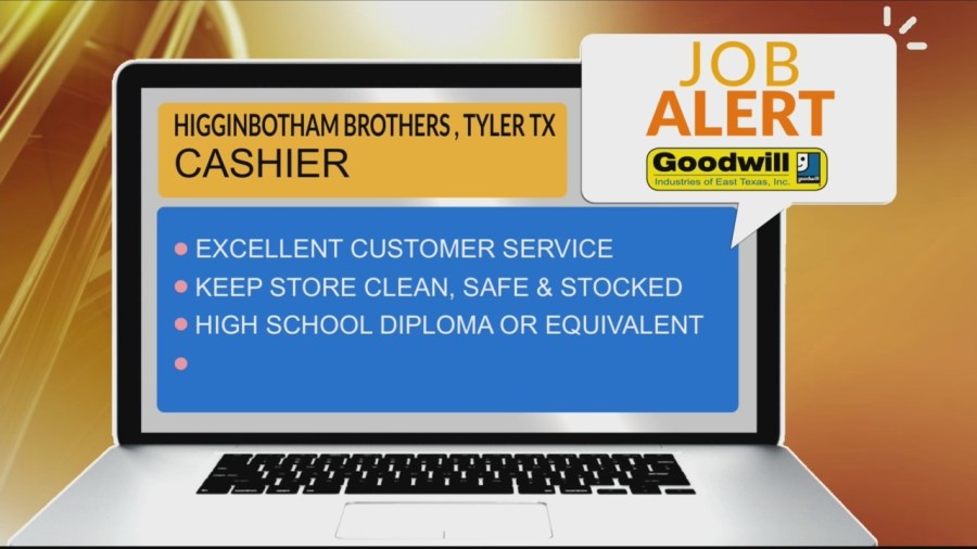 Higginbotham Brothers in Tyler needs a Part-Time Cashier [Video]