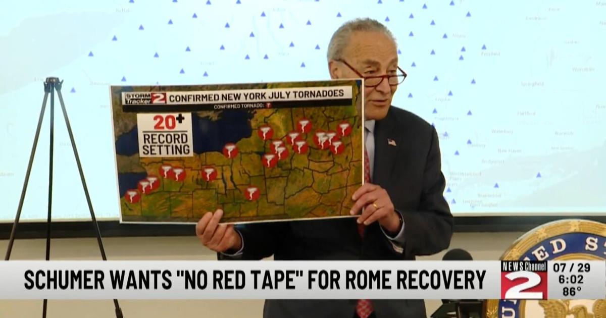 Schumer Wants “No Red Tape” For Rome Tornado Recovery | News [Video]