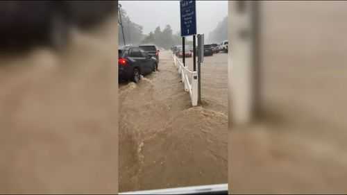 Dollywood patrons wade through knee-deep water as theme park floods [Video]