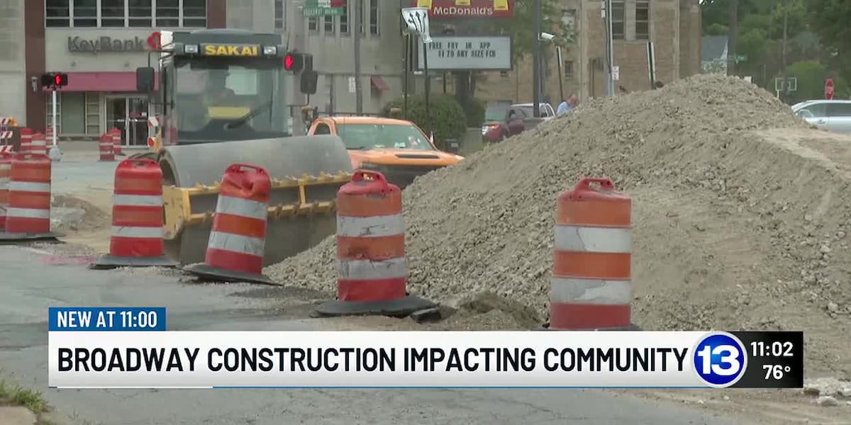 Extensive Broadway road construction impacting community in Toledos south end [Video]