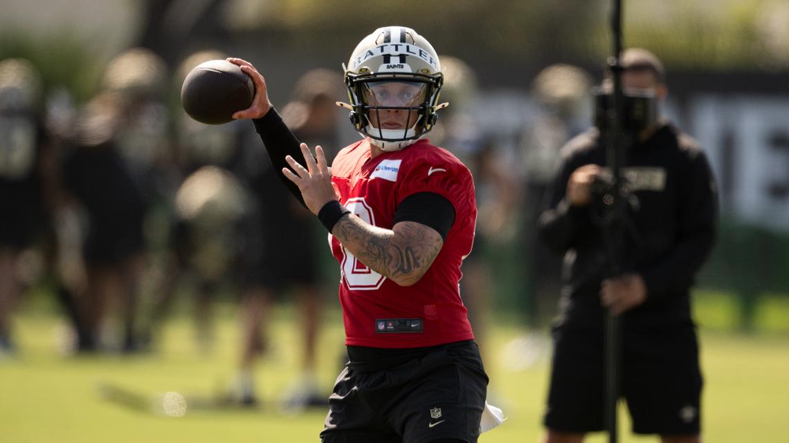 Saints: Dennis Allen says injuries disappointing, but price of doing business in NFL; Backup QB talk [Video]