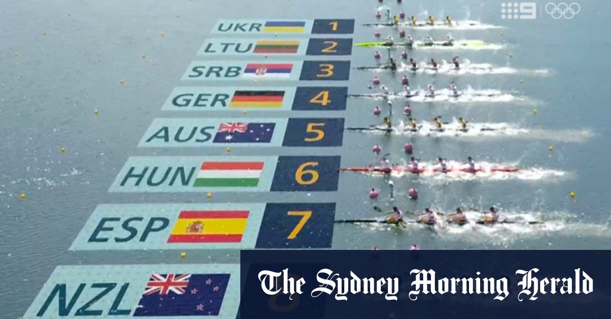 False start forces restart in canoe sprint men’s kayak four final [Video]