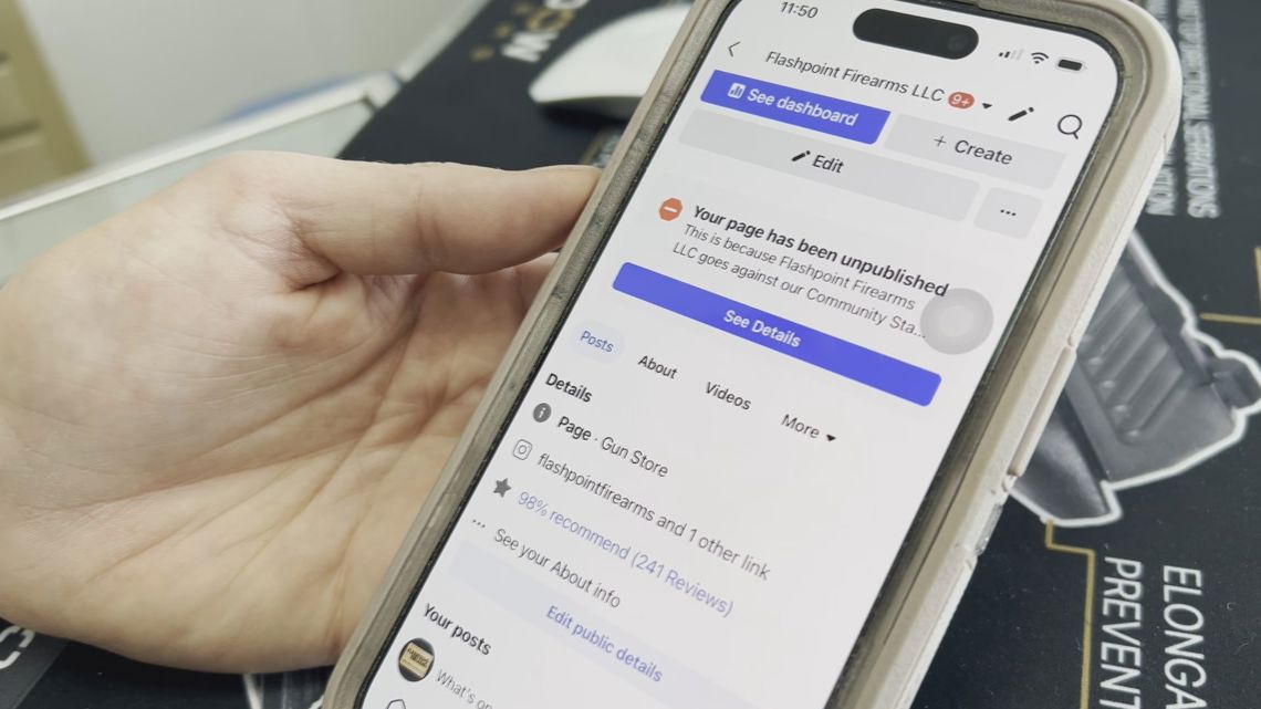 Comstock Park gun store owner says Facebook ‘wrongly’ removed business page [Video]