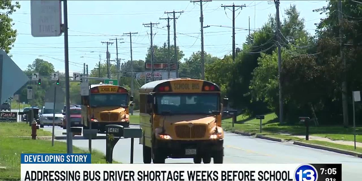 Districts addressing bus driver shortages weeks before start of school [Video]