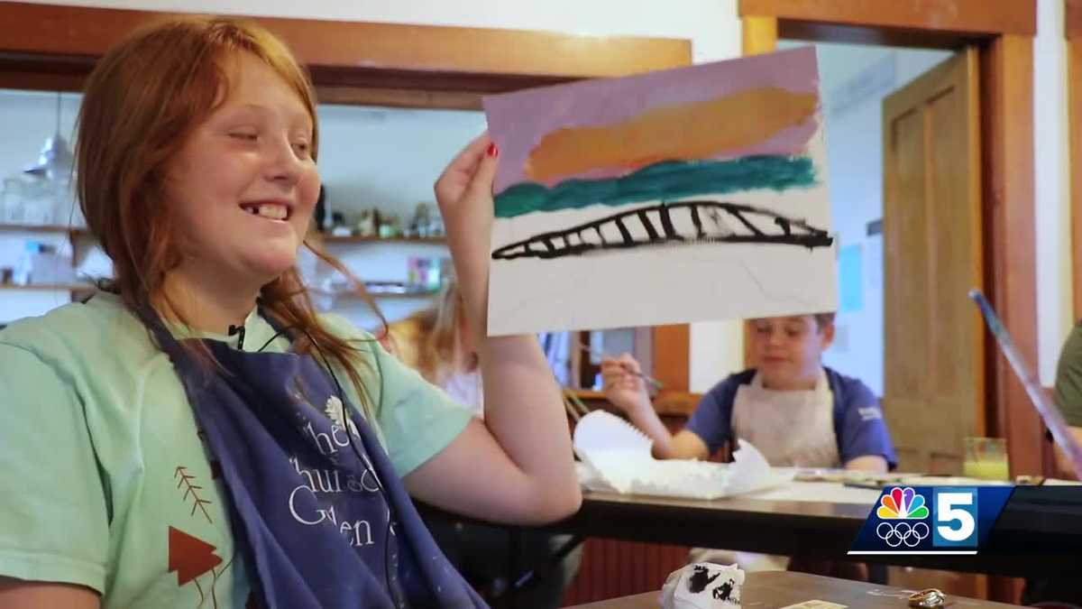 Traveling artist stops in Lamoille County to paint mural with kids at local art center [Video]