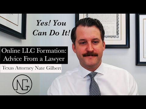 Online LLC Formation: Can You Form Your Texas LLC Using An Online Option? Of Course! [Video]