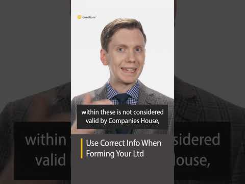 Use Correct Info When Forming Your Ltd [Video]