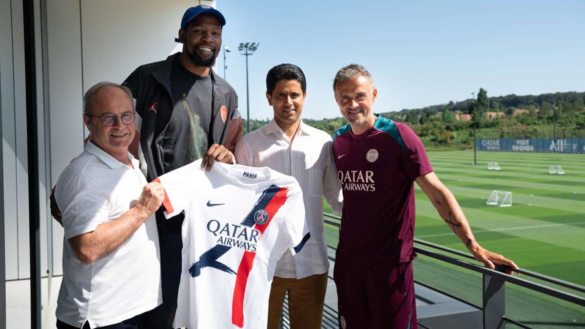 Report: Kevin Durant becomes minority owner of Paris-St. Germain [Video]