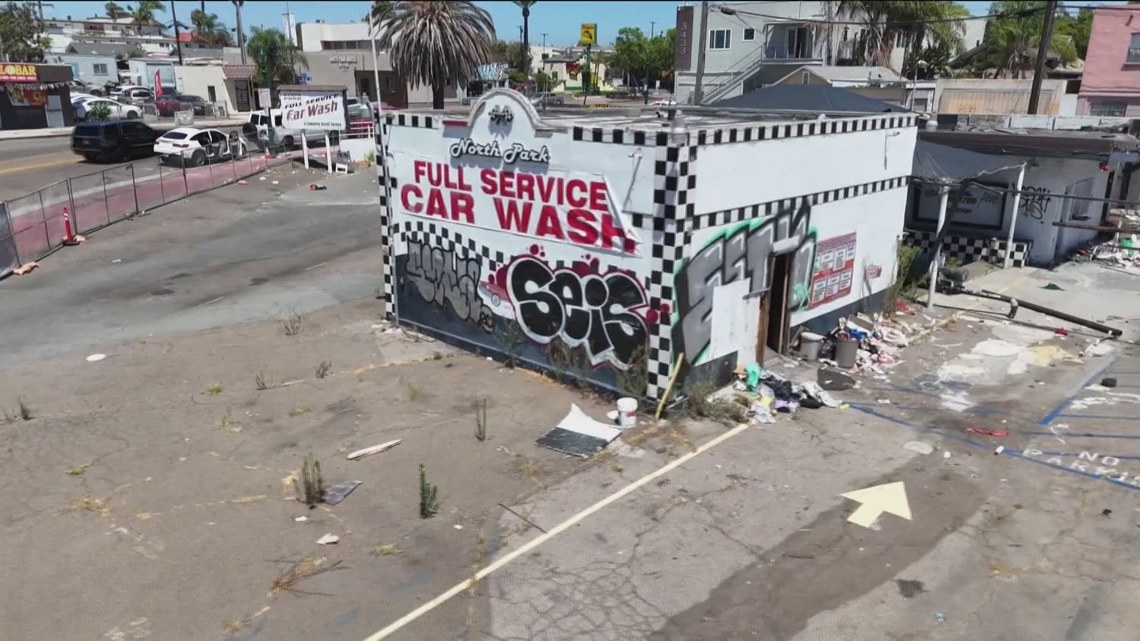 What’s going on with the abandoned car wash on University Ave in City Heights? [Video]