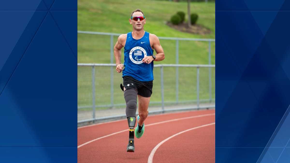 Marine veteran, paratriathlete heads to Paris Paralympics [Video]