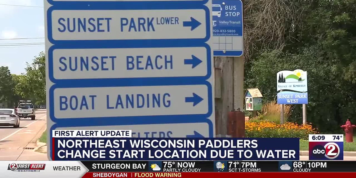 Northeast Wisconsin Paddlers change start location for locks paddle event due to water levels [Video]