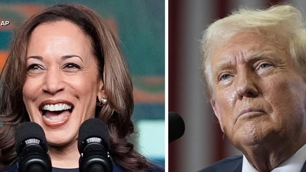 Video New poll shows Harris leads Trump overall before start of DNC [Video]