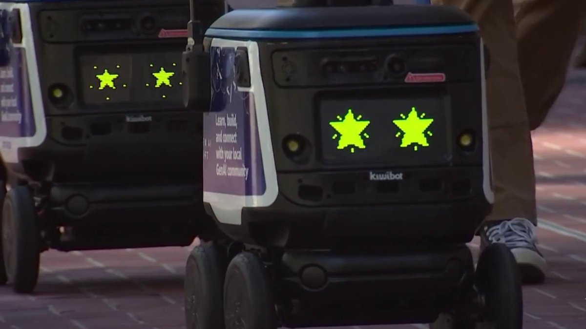 Robots roaming SFs Market Street signal upcoming arrival of new Amazon AI hub  NBC Bay Area [Video]