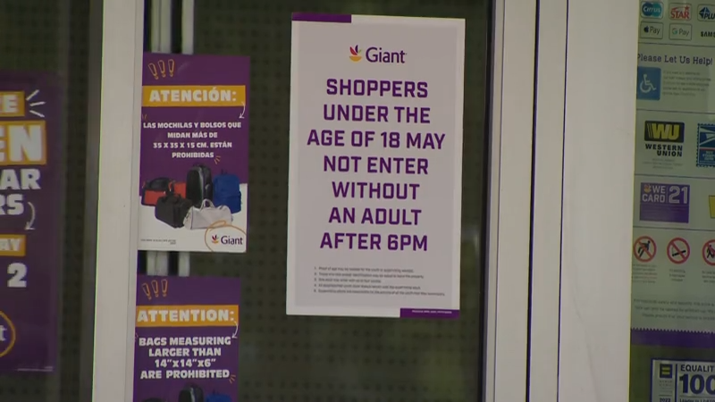 Giant bans large bags, restricts teen shoppers after 6 p.m. [Video]