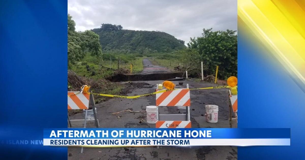 Big Island residents cleaning up, assessing the damage after Hurricane Hone | News [Video]