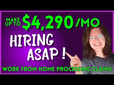 START 9/20/24 TRAINING INCLUDED !  Remote Work From Home Jobs Processing Claims [Video]