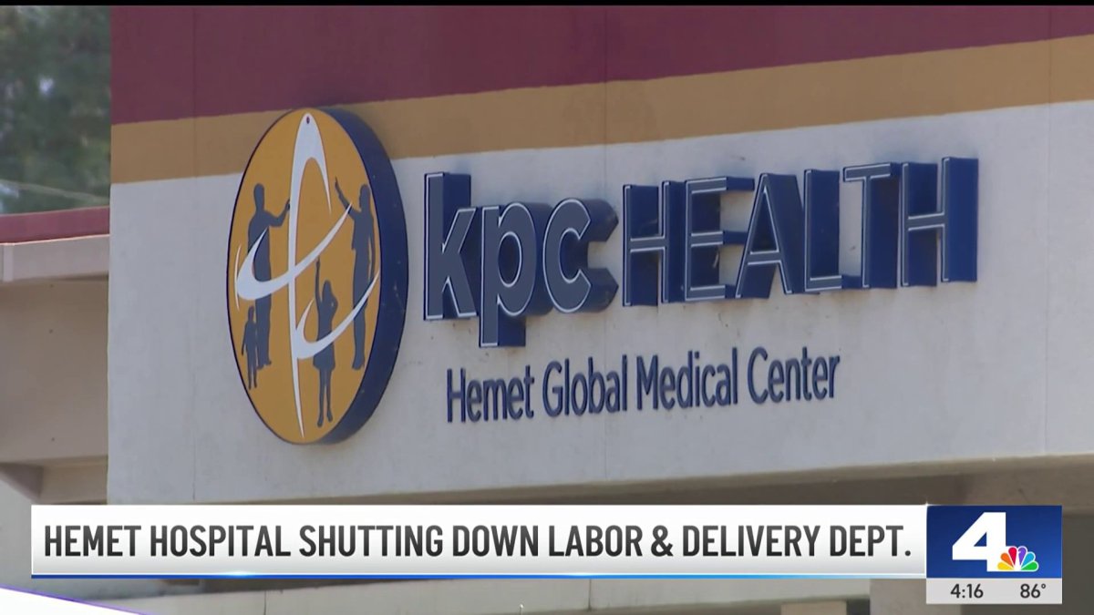 Hemet hospital shutting down labor and delivery department  NBC Los Angeles [Video]