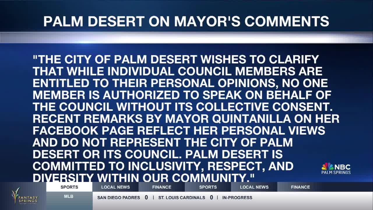 Protesters Rally in Support of Palm Desert Mayor Amid Facebook Controversy [Video]