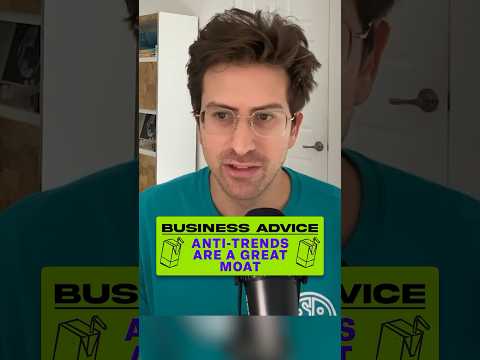 Business Advice: Anti-Trends are a great way to differentiate your startup [Video]