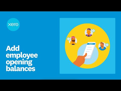 Add employee opening balances [Video]