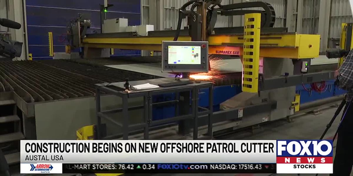 Construction begins on new Coast Guard offshore patrol cutter [Video]