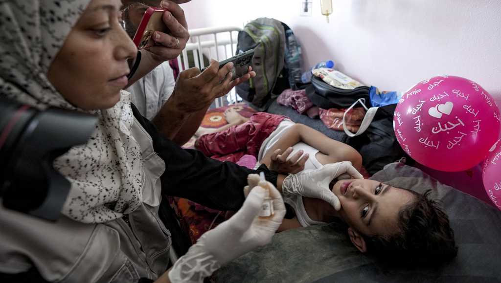 Large-scale polio vaccinations begin in war-ravaged Gaza [Video]