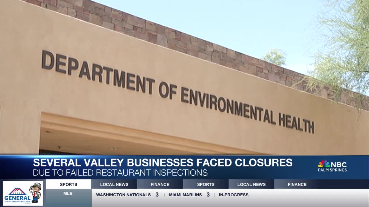 14 Coachella Valley Businesses Temporarily Closed Due To Failed Restaurant Inspections [Video]