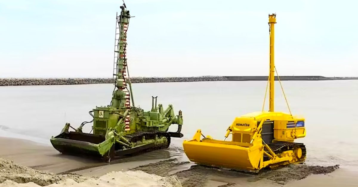 E-quipment highlight: Komatsu electric, amphibious dozer [Video]