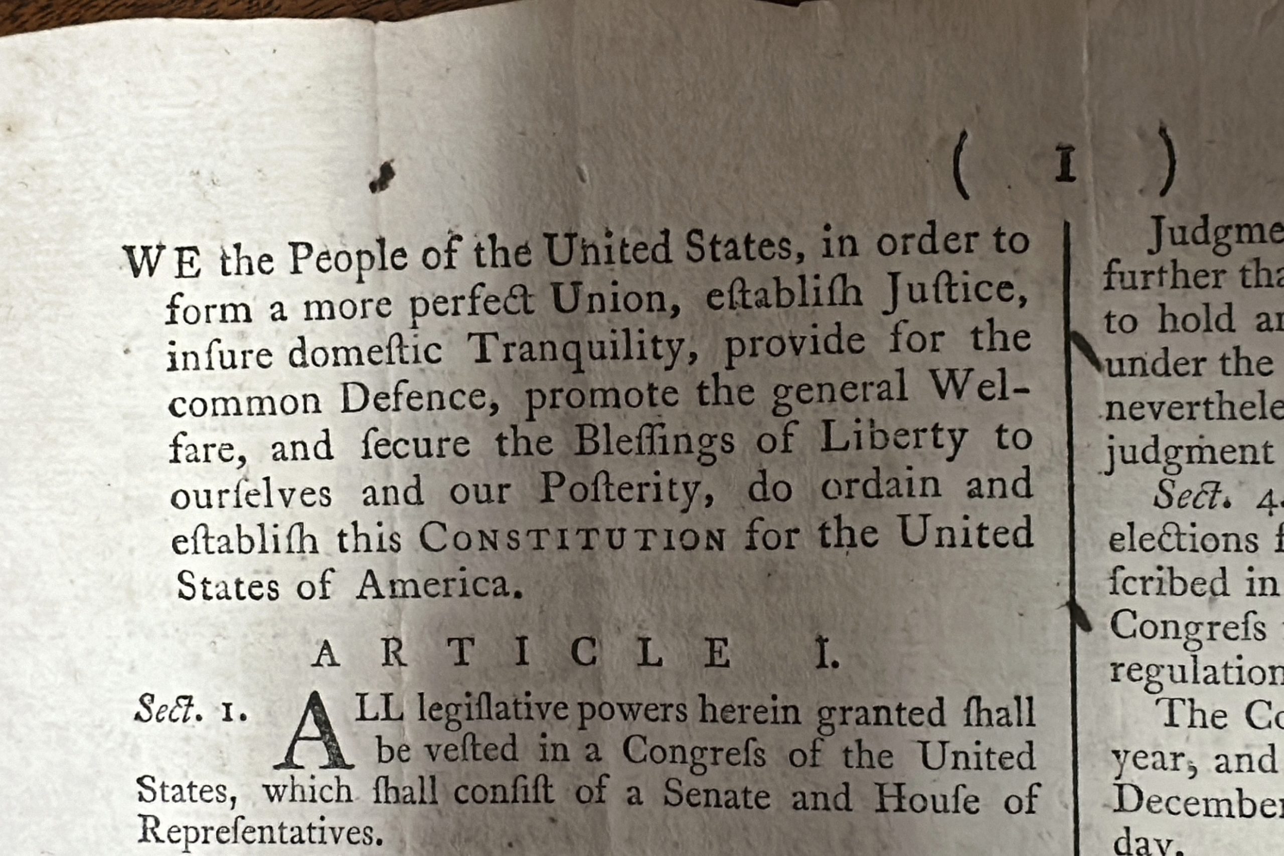 Copy of US Constitution From 1787 to Be Sold at Auction [Video]