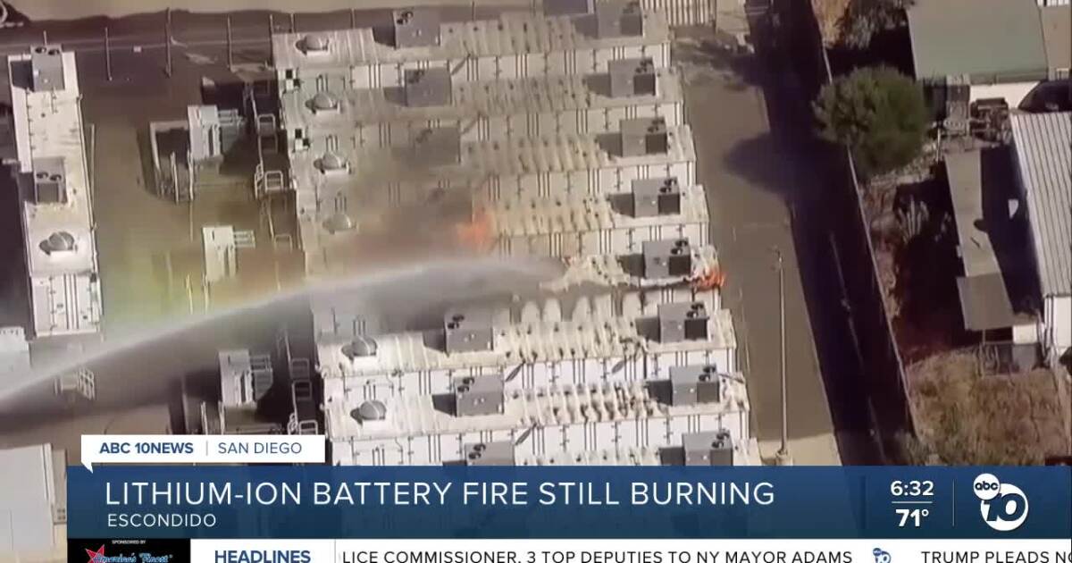 City of Escondido lifts evacuation orders for battery storage fire [Video]