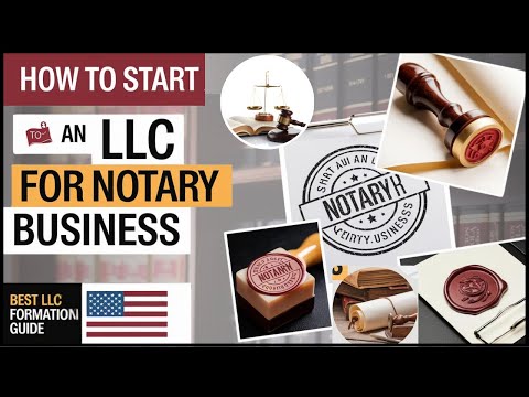 How To Start a Notary Signing Service Legally [STEP-BY-STEP] Guide 2024 | LLC for Notary Business [Video]