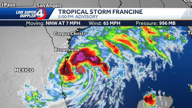 Tropical Storm Francine track, spaghetti models [Video]