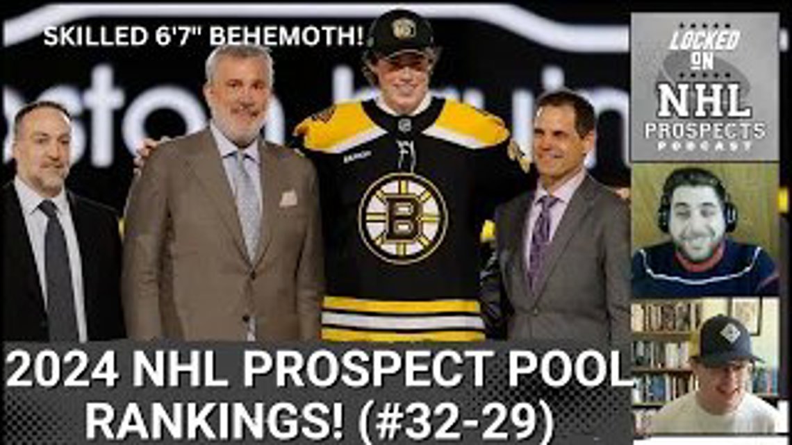 2024 NHL Prospect Pool Rankings, 32-29: Edmonton, Boston, and Tampa Bay [Video]