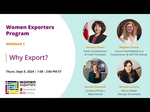 Women Exporters Program 2024 | Why Export? [Video]